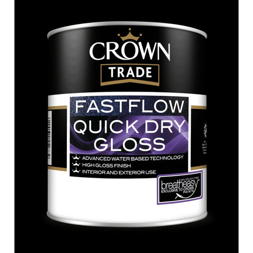 Crown Trade Fastflow Quick Dry Gloss Base Platinum Light 1L