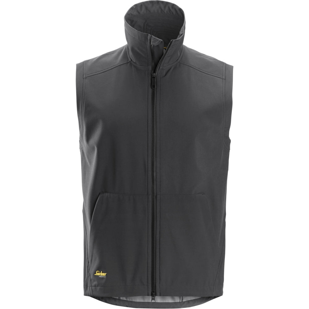 Snickers - AllroundWork, Windproof Soft Shell Vest - Steel grey