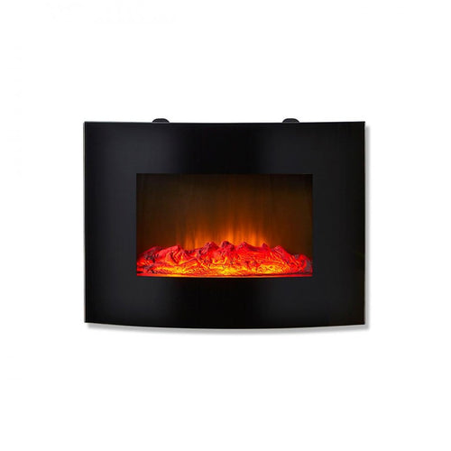 Warmlite - Dundee 22 Inch Curved Glass Wall Mounted Fireplace - 2Kw