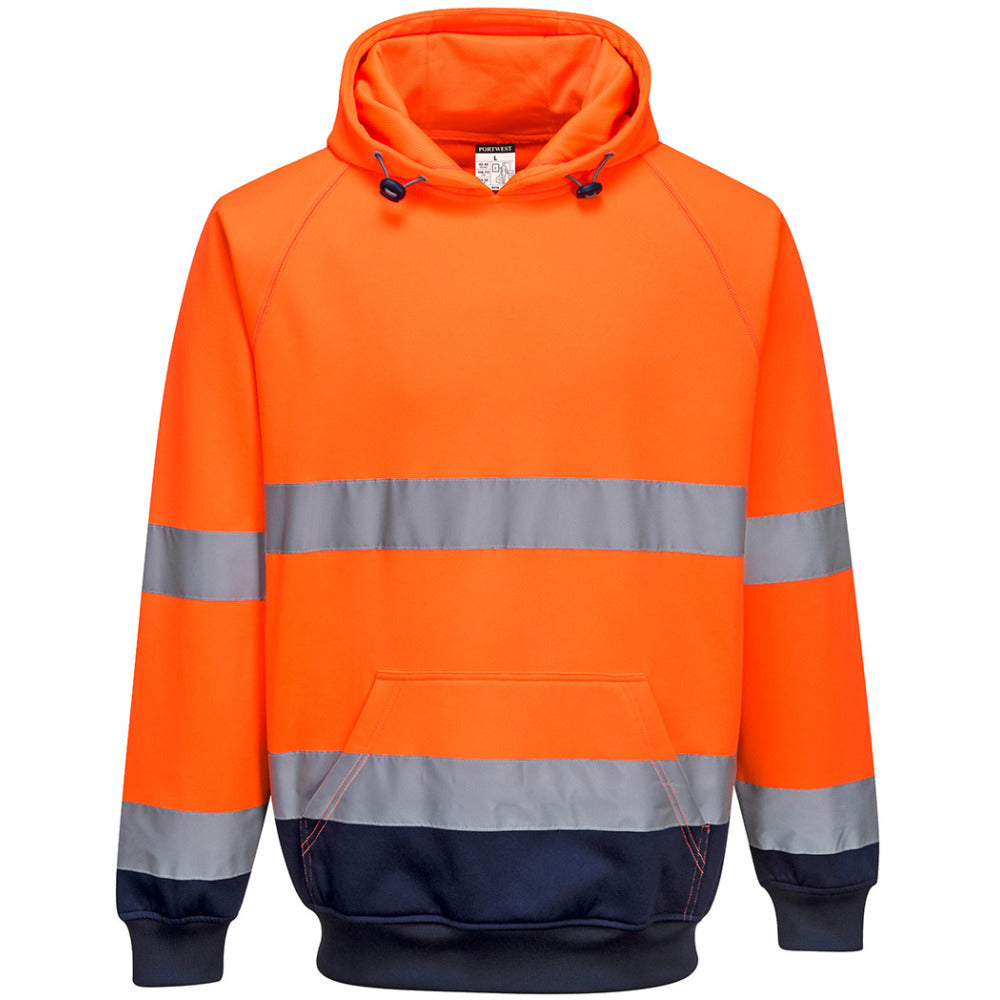 Portwest  - Two-Tone Hooded Sweatshirt - Orange/Navy