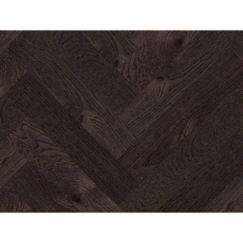 Herringbone Berkshire Oakstained Brushed & UV Lacquered Engineered Flooring 18mm