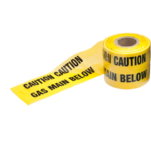 Ultra Grip Tape Caution Gas main 150mm x 365m