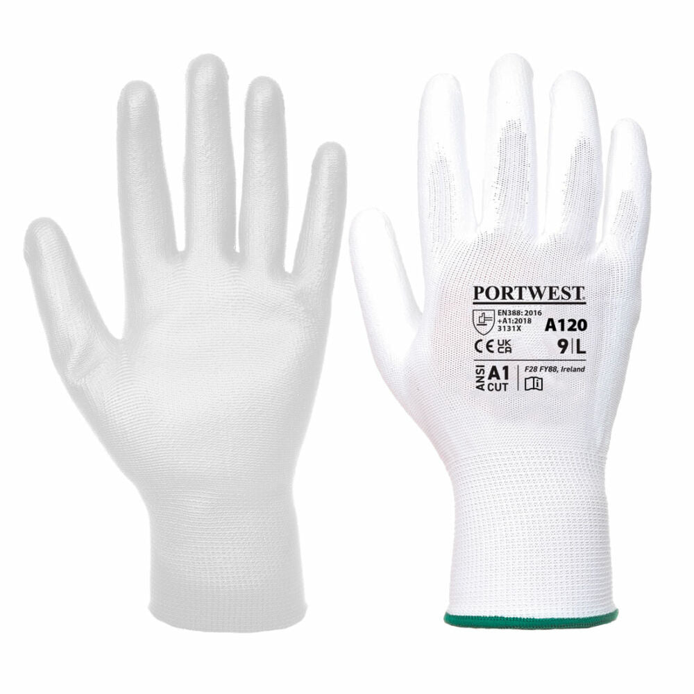 Portwest - PU Palm Glove - White