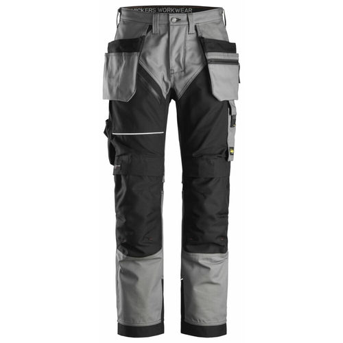 Snickers - RuffWork, Canvas+ Work Trousers+ Holster Pockets - Grey\\Black