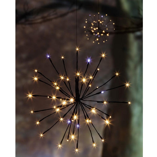 Premier Decorations - 50 LED Sparkle Ball Light Brown - 4 Pce
