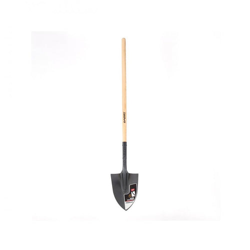 True Temper - Open Socket Long Handle Pointed Irish Shovel - 54in - Natural & Black
