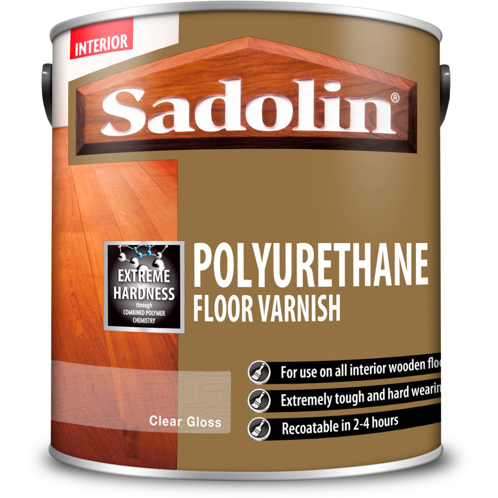 Sadolin Poly Floor Varnish Clear Glos 2.5L