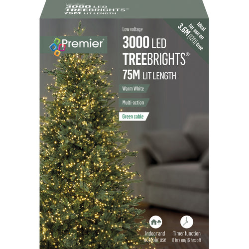3000 LED Multi-Action Treebrights - Warm White