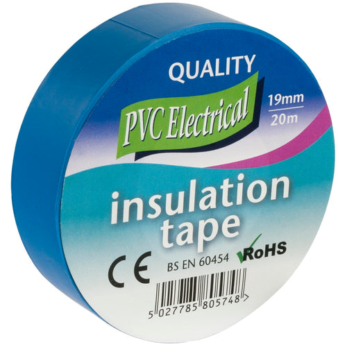 Electrical PVC Insulation Tape Blue 19mm x 20m