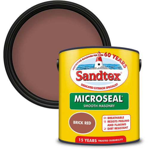 Sandtex Microseal Smooth Masonry Brick Red 2.5L