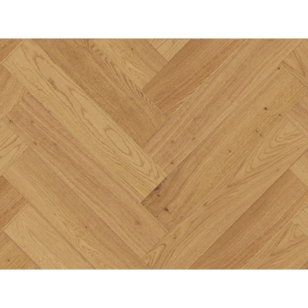Herringbone Kylemore Oak Brushed & Matt Lacquered Engineered Flooring 18mm
