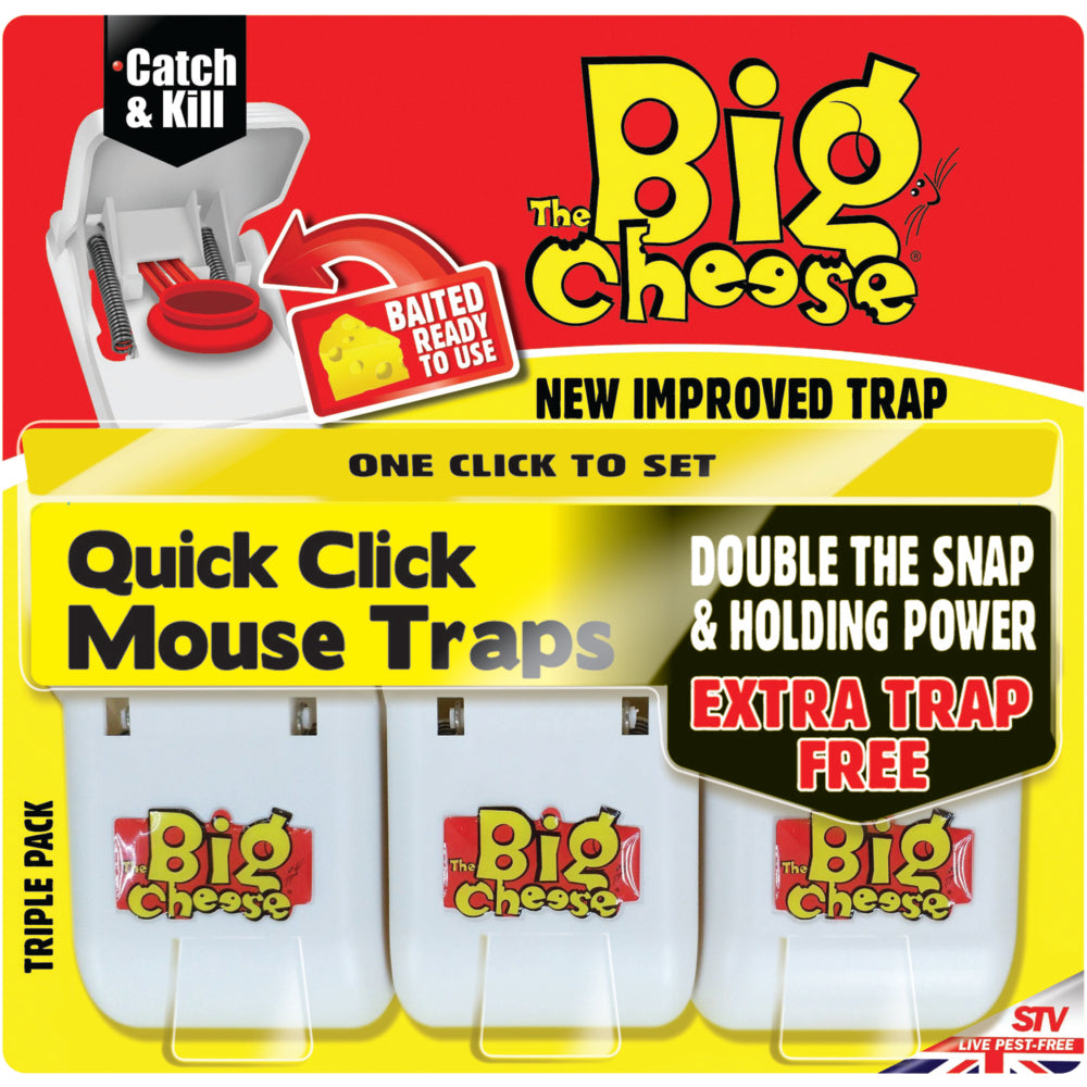 Quick Click Mouse Trap 3Pk - STV147