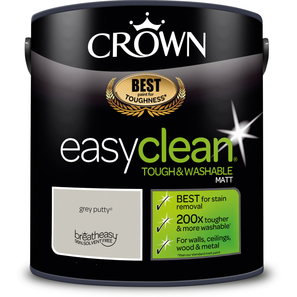 Crown Easyclean Matt 200 Grey Putty 2.5L
