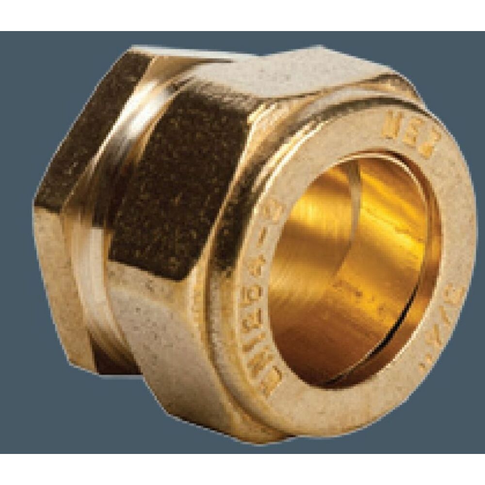 South Coast Brass - 1 1/4\ Compression Stop End 351