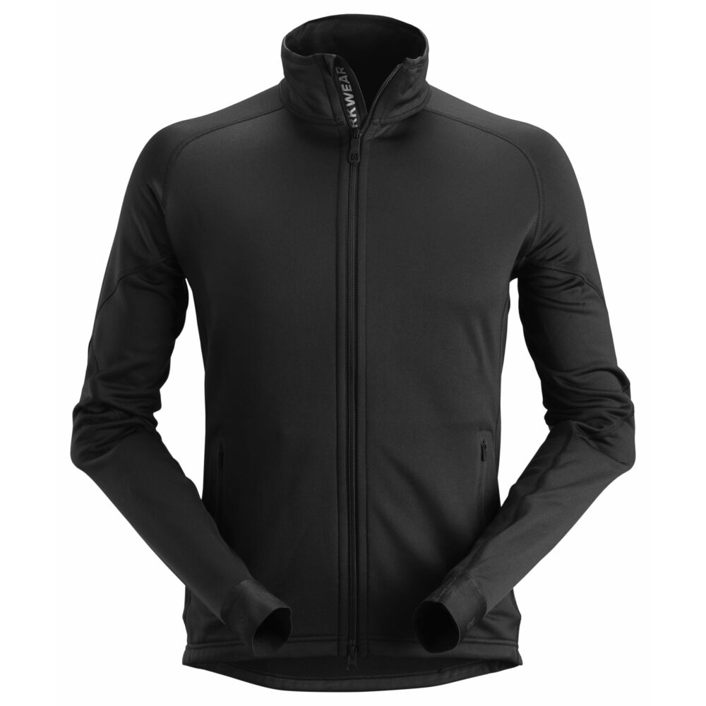 Snickers - FlexiWork, Polartec® Power Stretch® 2.0 Full Zip Fleece Jacket - Black