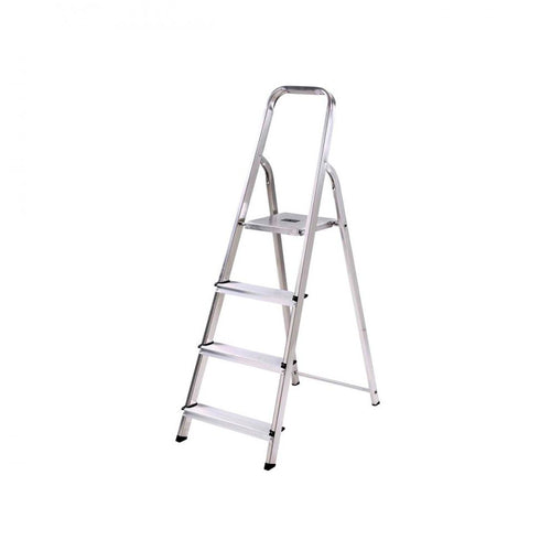 Werner - High Handrail Step Ladder - 4 Thread - Aluminium