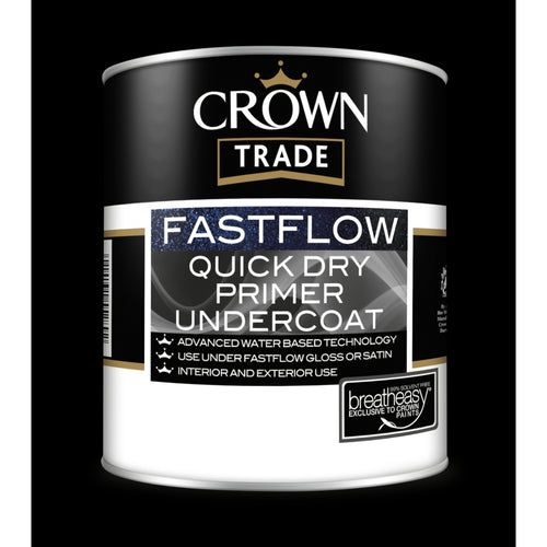Crown Trade Fastflow Quick Dry Undercoat Base Platinum Light 1L