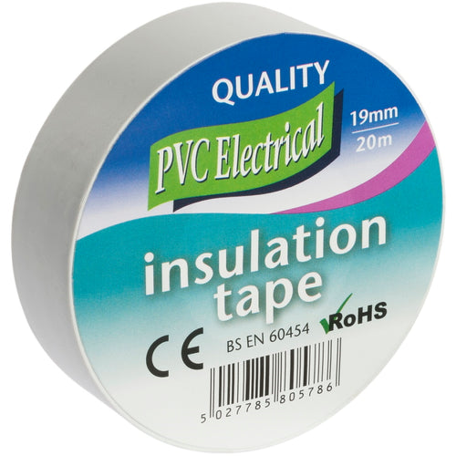 Electrical PVC Insulation Tape White 19mm x 20m