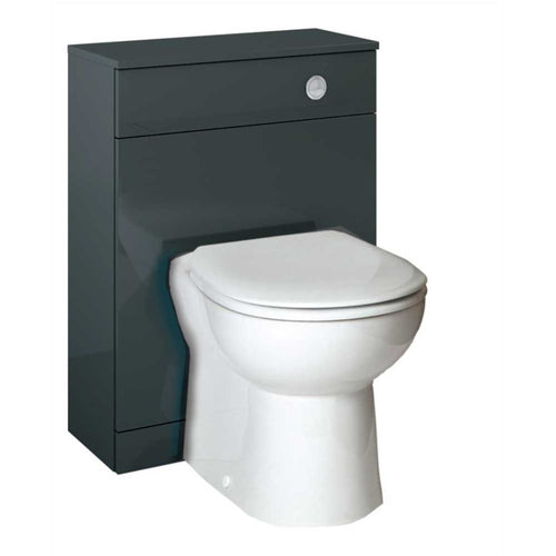 Otto Plus Bathroom Unit Gloss Grey - 255mm