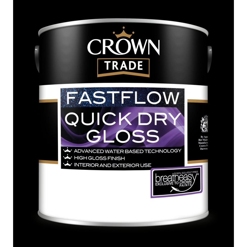Crown Trade Fastflow Quick Dry Gloss Base Opal Medium 2.5L