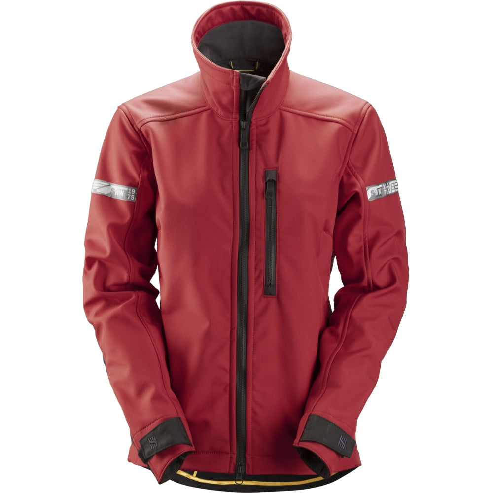 Snickers - AllroundWork, Women's Soft Shell Jacket - Chili red\\Black