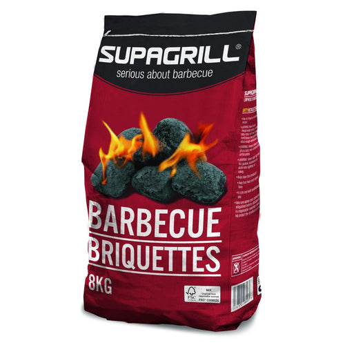 Supagrill Charcoal BBQ Briquettes - 8kg