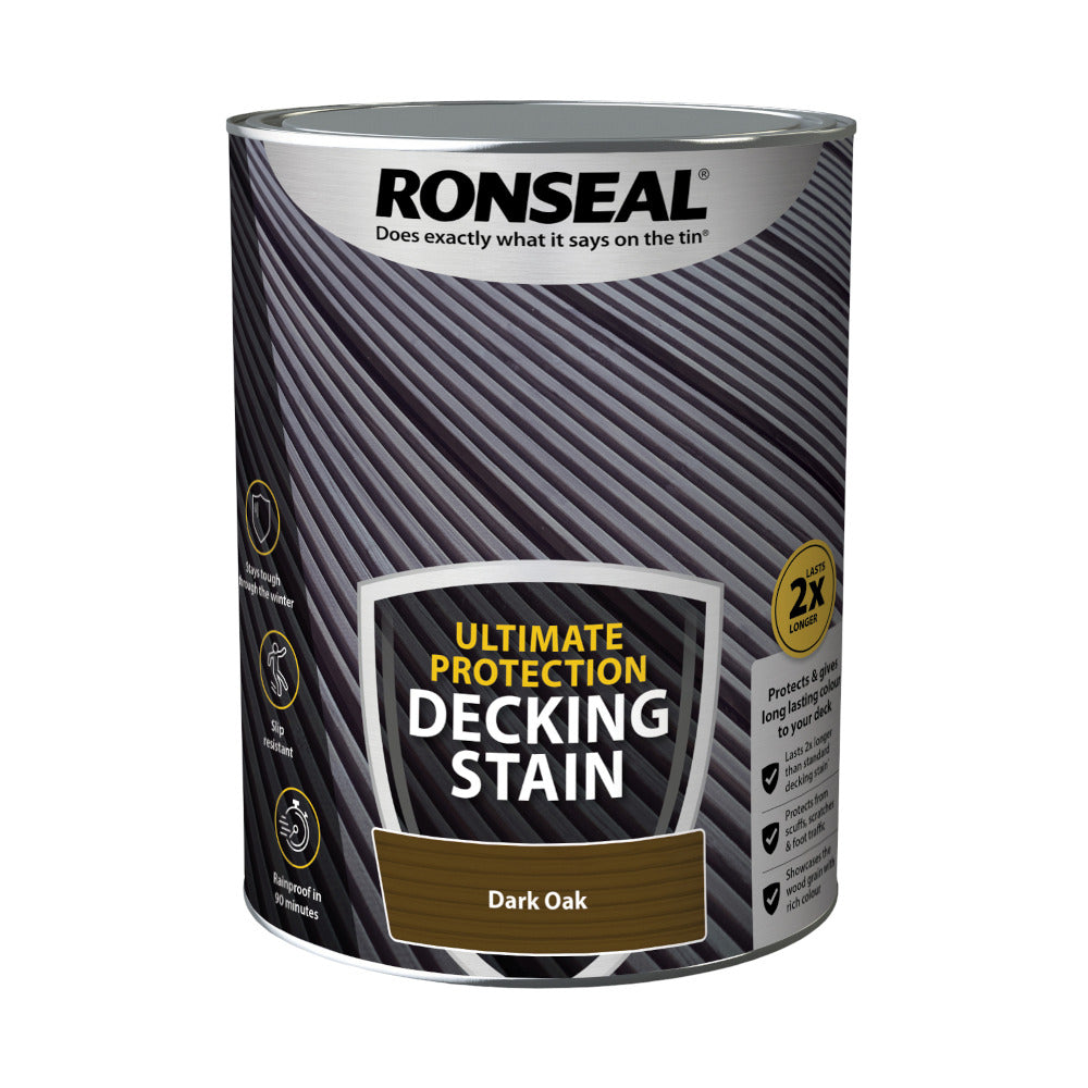 Ronseal Ultimate Protection Decking Stain Dark Oak 5L