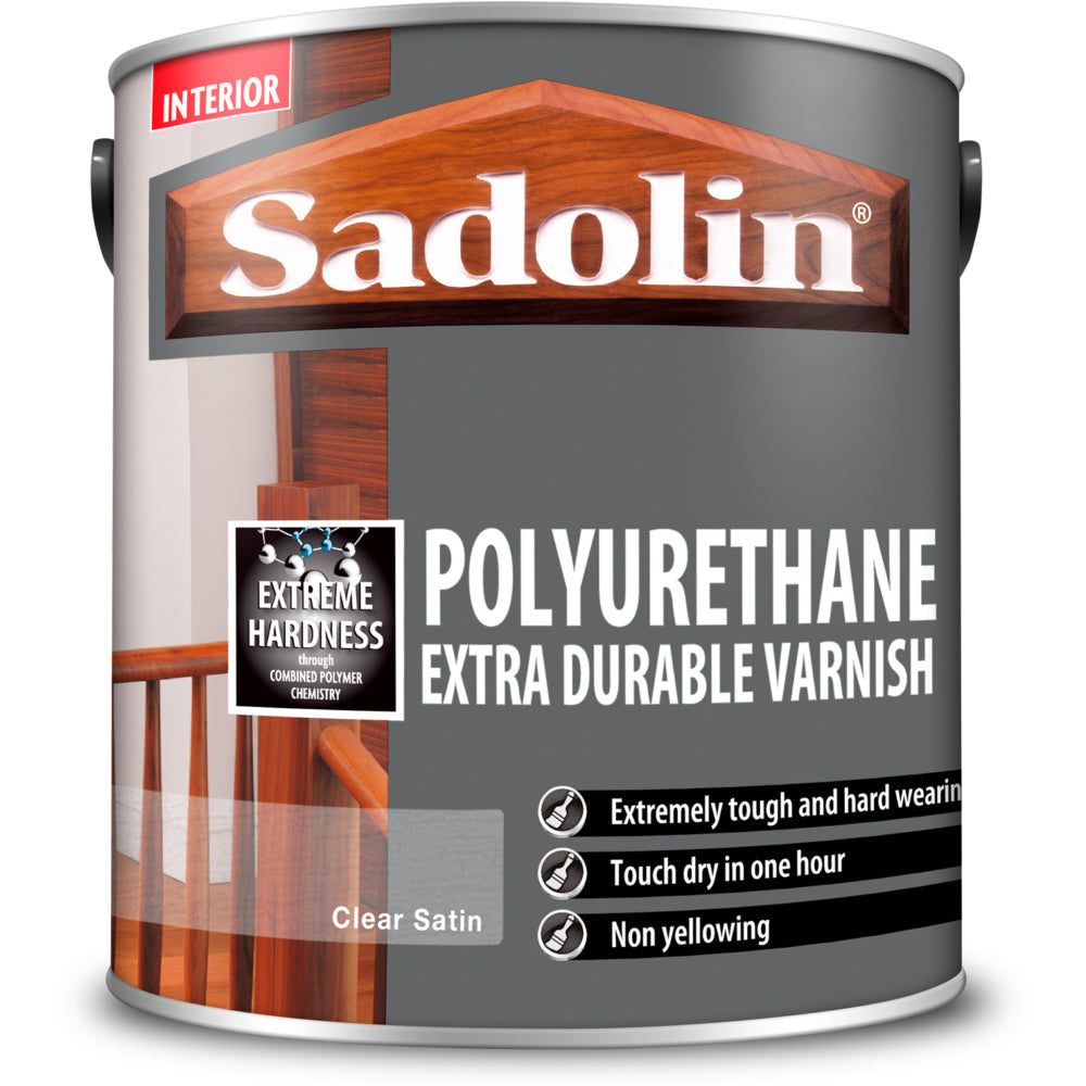 Sadolin Poly Ext Dur Varnish Clear Sat 2.5L