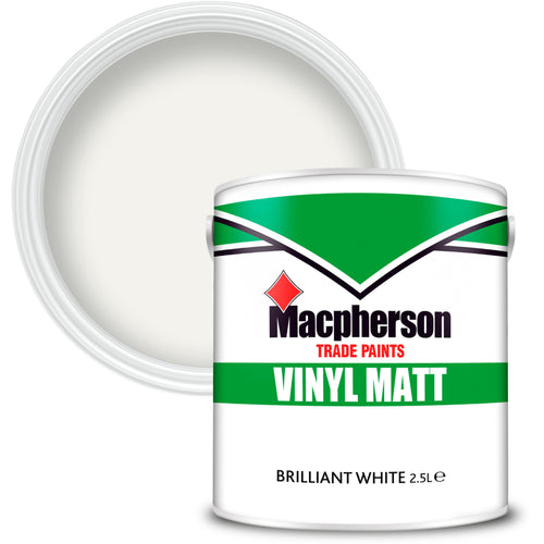 Macpherson Vinyl Matt Emulsion Brilliant White 2.5L